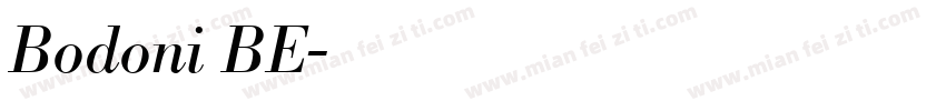Bodoni BE字体转换
